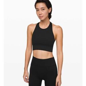 Lululemon Ebb to Train medium support C/D cup racerback bra Black size 4